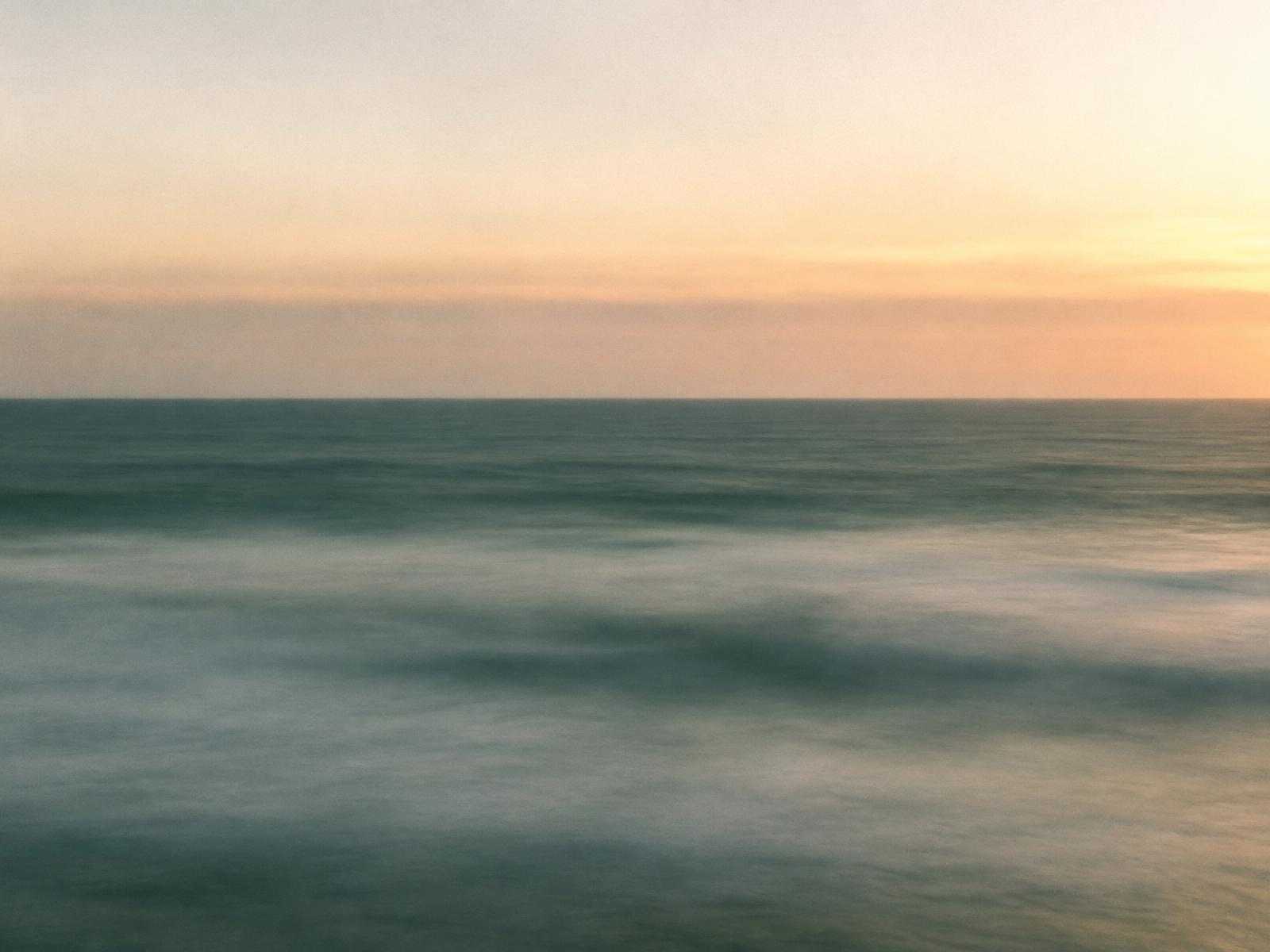 The Pacific horizon off Southern California in late afternoon light
